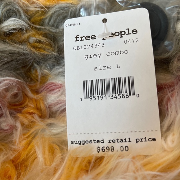 Free People Vibrant Fuzzy Pea Coat - Picture 10 of 12